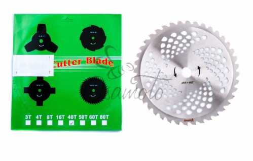 Нож мотокосы 40T (d255/25,4 mm) (победитовые зубья) MANLE