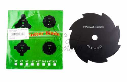 Нож мотокосы 8T (d255/25.4 mm) MANLE