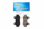 Колодки тормозные (диск) 4T GY6 50-150 (RACE/STORM, под двухпоршневой суппорт, черные) KOMATCU