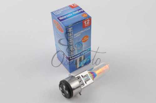 Лампа BA20D (2 уса) 12V 35W/35W (хамелеон радужный) BEST (mod:A)