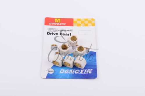 Ролики вариатора (тюнинг) Honda 16*13 6,5г (белые) DONGXIN