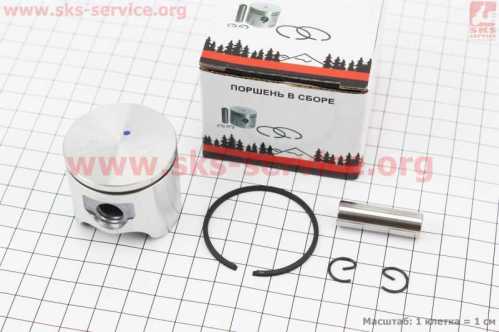 Поршень к-кт Husqvarna-345 42mm (палец 10mm)
