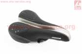 Сиденье MTB 265x160мм с гелевыми вставками, чёрно-серое CROSSRIDE BSK-N31