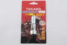 Лампа BA20D (2 вуса) 12V 35W/35W (хамелеон райдужний) (блістер) TAKAWA (mod:A) Заводской стандарт OEM