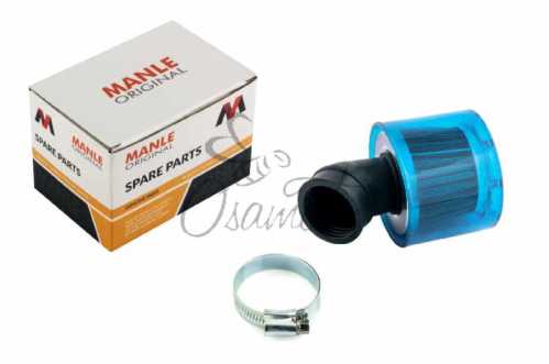 Фильтр воздушный (нулевик) d35mm, 45*, (синий, прозрачный) MANLE