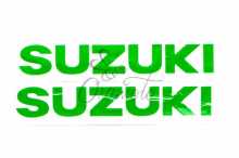 Наклейка букви SUZUKI (19х5см, 2шт, зелений) (#HCT10001) Заводской стандарт OEM