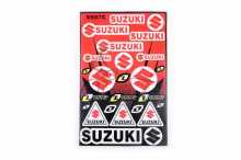 Наклейки (набір) спонсор SUZUKI (30х45см) (#5987C) Заводской стандарт OEM