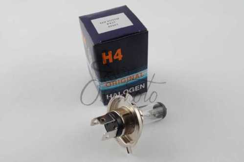 Лампа H4 (авто) 12V 35W/35W (белая) BLUE BOX (mod:B)