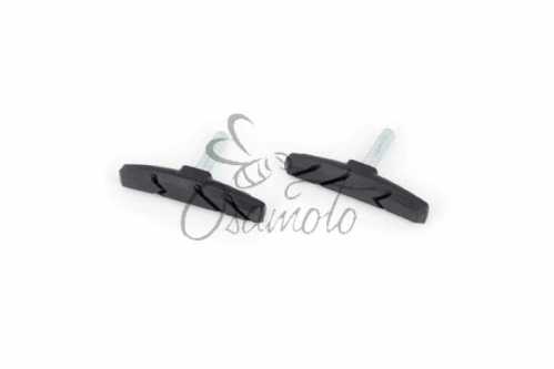 Колодки тормозные велосипедные (ободные, V-brake) (черные) (mod:2) DS