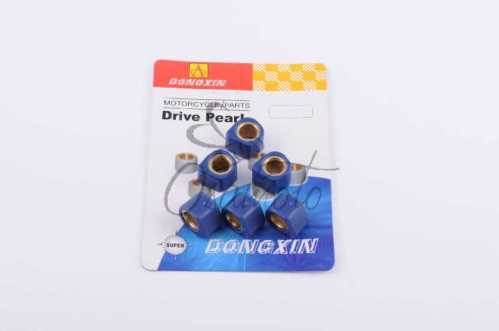 Ролики вариатора (тюнинг) Suzuki 17*12 8,5г (синие) DONGXIN