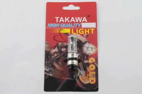 Лампа P15D-25-1 (1 ус) 12V 50W/50W (белая) (блистер) (S-head) TAKAWA (mod:A)