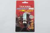 Лампа P15D-25-3 (3 уса) 12V 18W/18W (хамелеон радужный) (блистер) TAKAWA (mod:A)