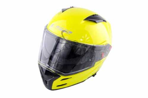 Шлем-интеграл (mod:FF324) (size:ХL, желтый, METRO, Clear 3D Optically Correct SUNVISOR, Twin Shield System, PUMP Air-Go) LS-2