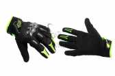 Перчатки FOX BOMBER (mod:FX-5, size:L, черно-зеленые)