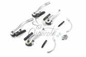 Тормоз велосипеда V-brake (хром) (комплект, перед + зад) (mod:6) DS