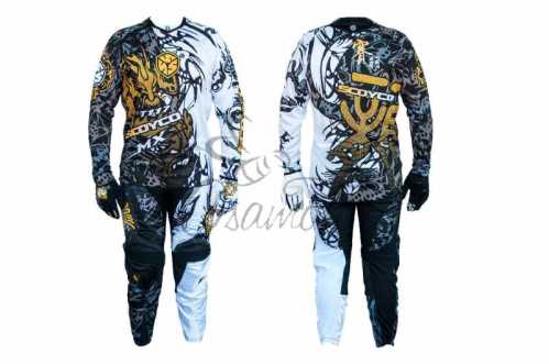 Костюм кроссовый (черно-белый size XL) SCOYCO