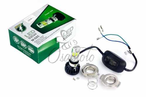 Лампа диодная универсальная с переходниками (12V, 6 кристаллов) GJCT