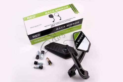 Зеркала многоугольные mod:201, 8/10mm (черные, стекло синее) MANLE