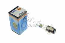 Лампа P15D-25-3 (3 вуса) 12V 18W/18W (хамелеон рожевий) YWL Заводской стандарт OEM