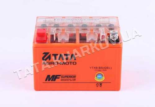Аккумулятор гелевый, 9АH-YTX9-BS, оранж., 150*85*105 мм - OUTDO