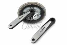 Звезды велосипедные (передние) 24/34/42T (+2 шатуна L-170mm, квадрат, алюминий, с защитой) (DESIGNE) DOTEK Заводской стандарт OEM