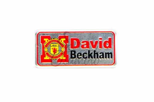 Наклейка DAVID BECKHAM (16х5см)