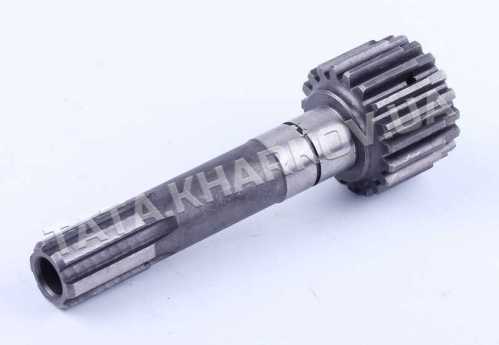 Вал первичный дополнительной КПП Z-6/19 L-165mm Xingtai