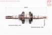 Коленвал 168F/170F (Dшейки-30mm, H-85mm, L-250mm) под шлиц D-20mm