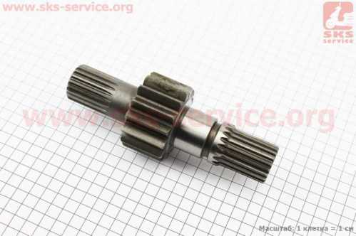Шестерня приводная конечной передачи 1 Z-20/15/20 Foton 244, ДТЗ 244, Jinma 244/264