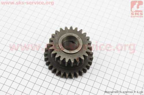Шестерня задней передачи КПП Z-23/29 Jinma 200/204/240/244 (160.37.108)