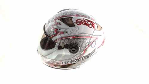 Шлем-интеграл (mod:B-500) (size:L, бело-черно-синий) BEON