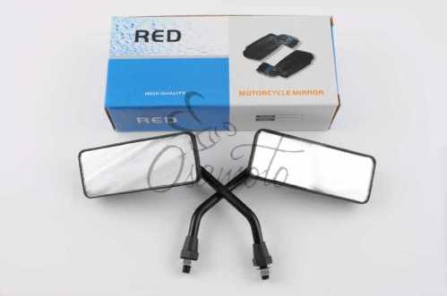 Зеркала прямоугольные mod:223, 10mm (черные) RED